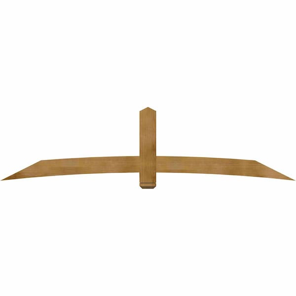 Ekena Millwork Bellingham Rough Sawn Timber Gable Bracket, Western Red Cedar, 108"W x 27"H x 4"D x 6"F, 6/12 Pitch GBW108X27X0406BEL00RWR - main